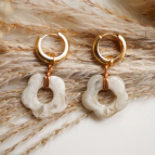 Boucles d'oreilles fleurs Ana Blanc