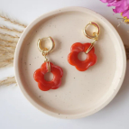 Boucles d'oreilles Ana terracotta